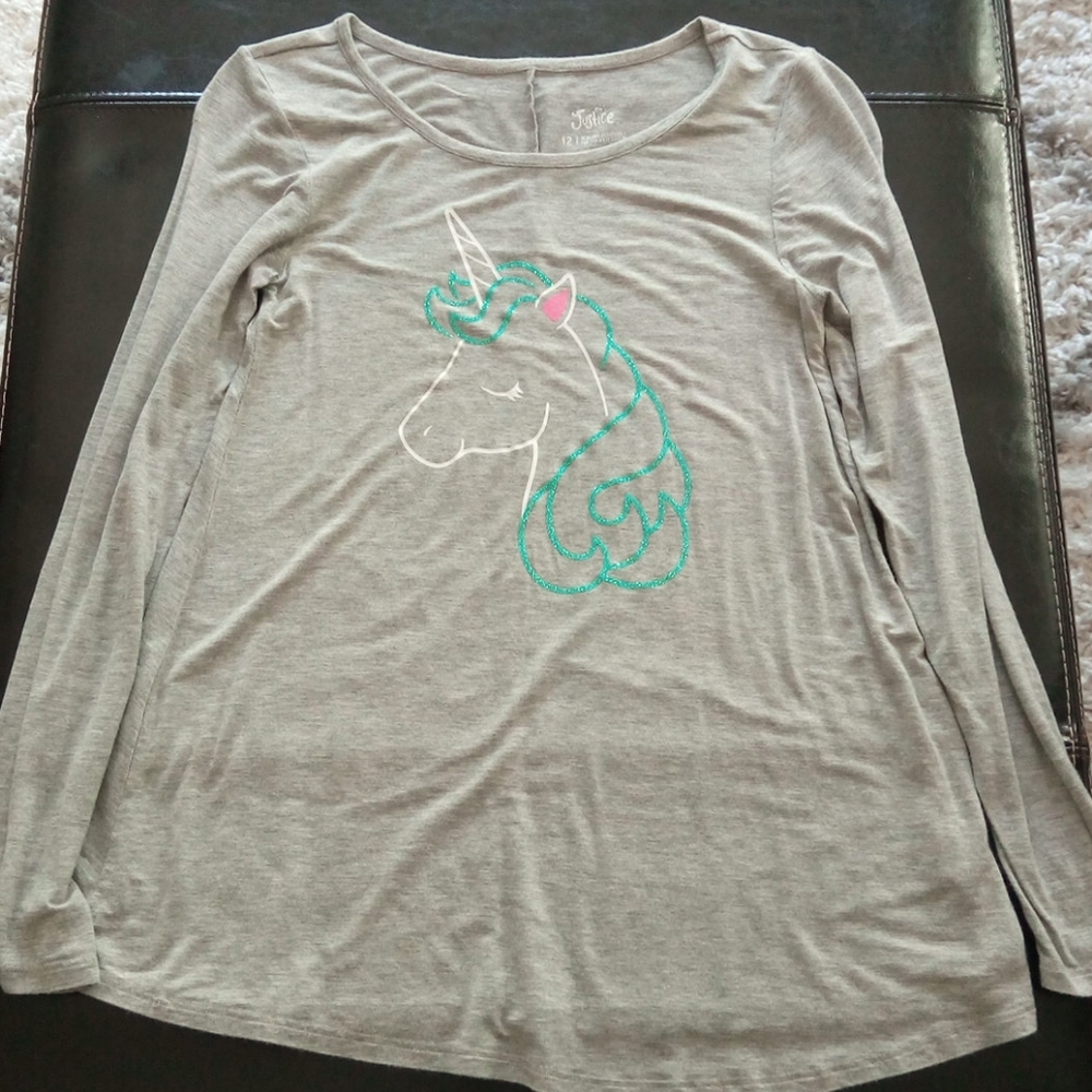 Girls Justice Unicorn Shirt
